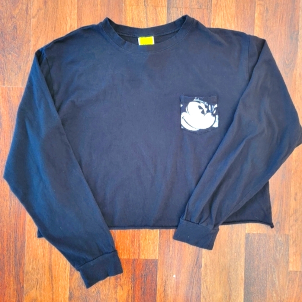Disney Mickey Mouse Long Sleeve Crop